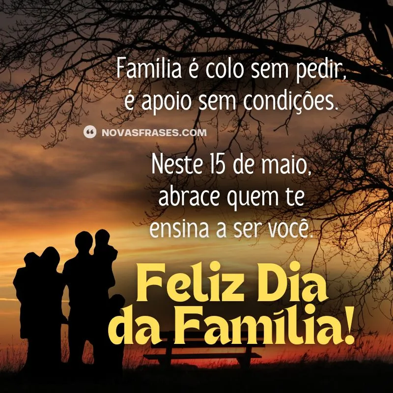 feliz dia da familia