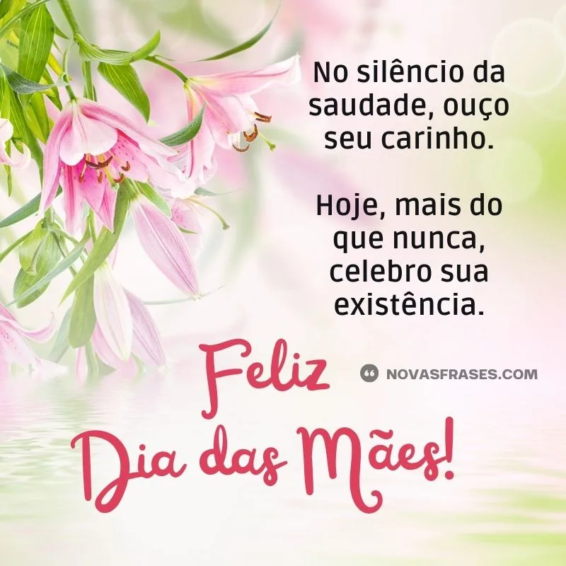 feliz dia das mães com saudade