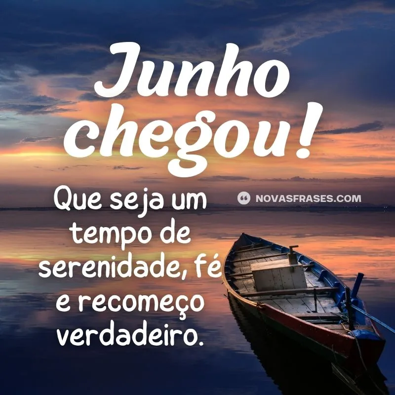 junho chegou mensagens