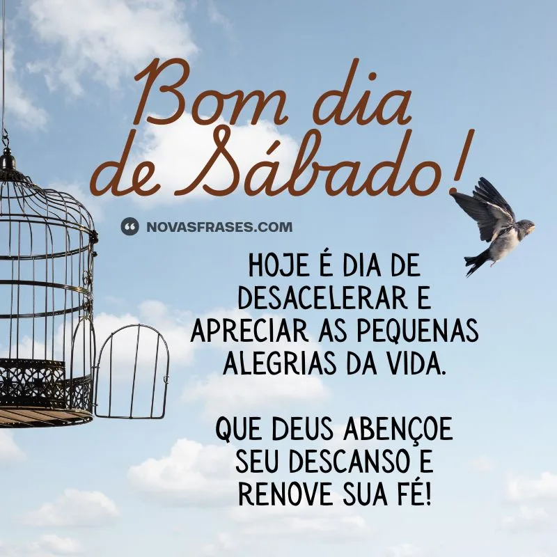 mensagem de bom dia sábado para whatsapp​