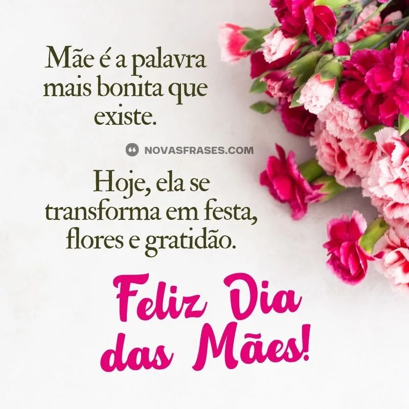 mensagem de feliz dia das mães