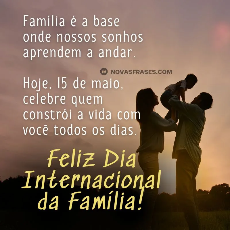 mensagem dia da família