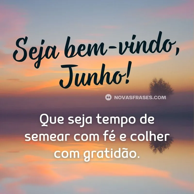seja bem vindo junho