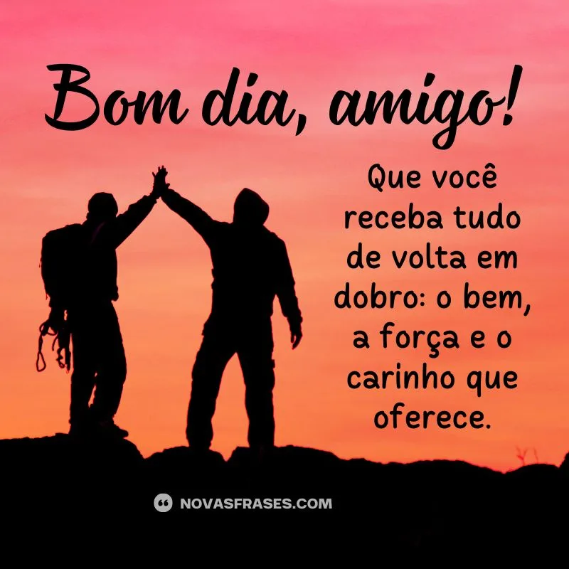 bom dia para amigo
