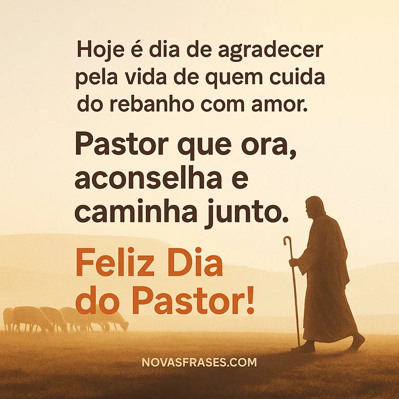 feliz dia do pastor
