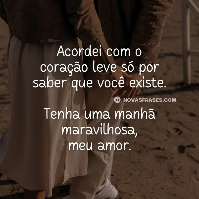 frase bom dia namorada