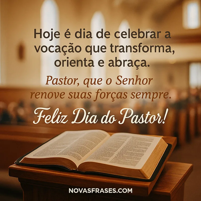 frase dia do pastor