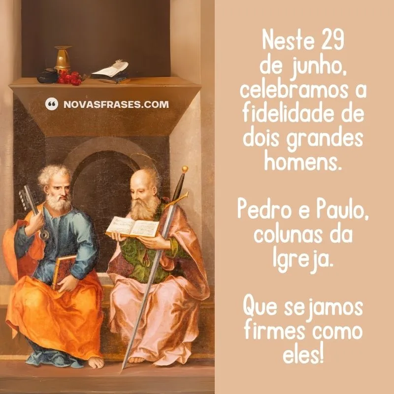 mensagem são pedro e são paulo
