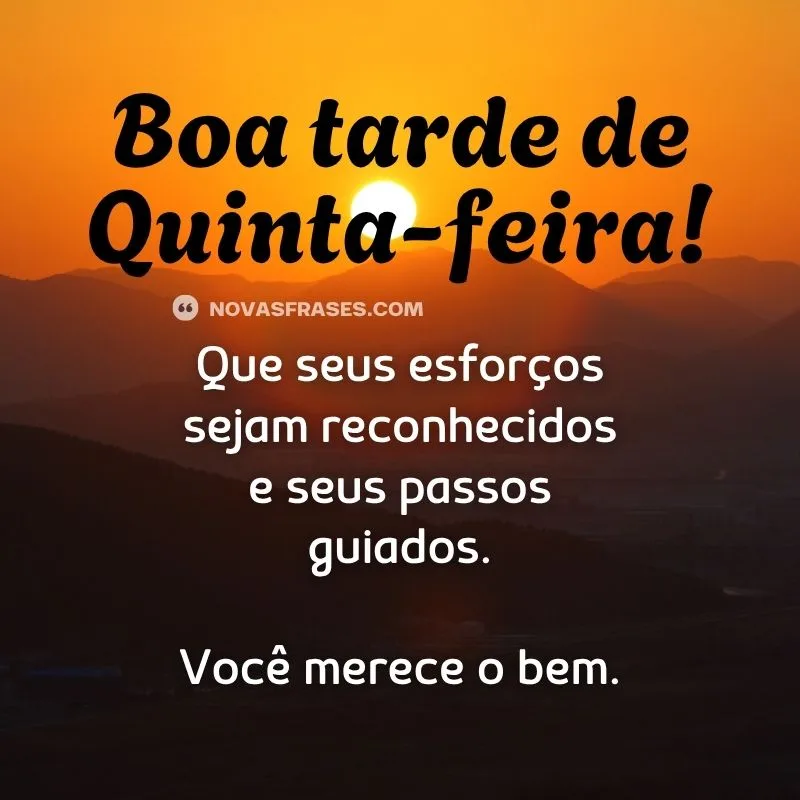 boa tarde de quinta-feira