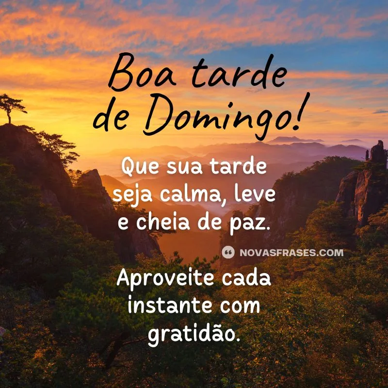 boa tarde domingo