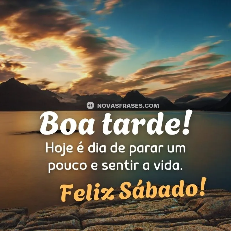 boa tarde feliz sábado