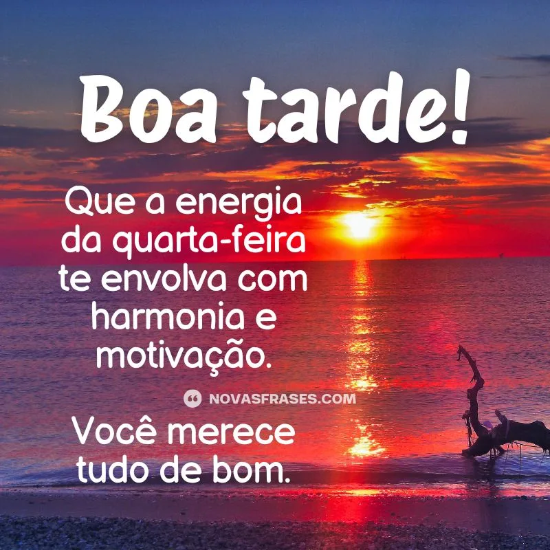 boa tarde quarta-feira frase