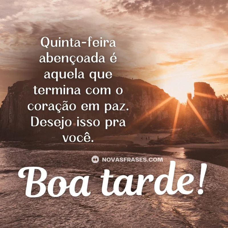 boa tarde quinta-feira frase