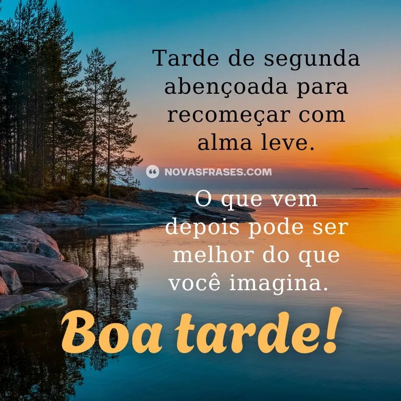boa tarde segunda