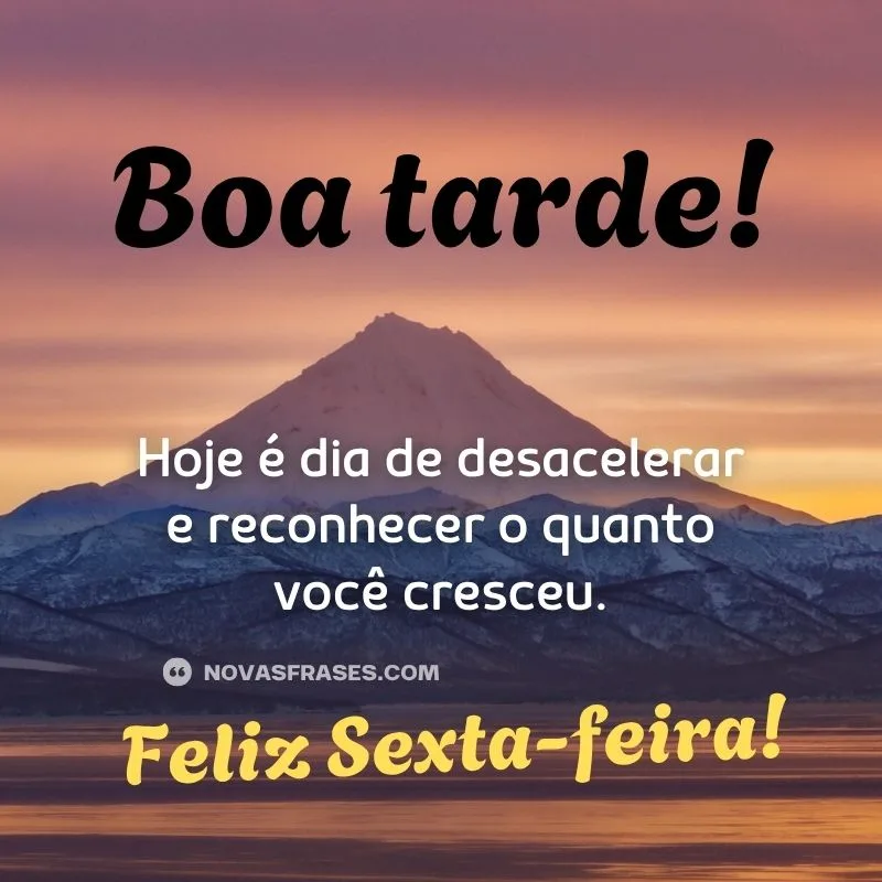 boa tarde sexta