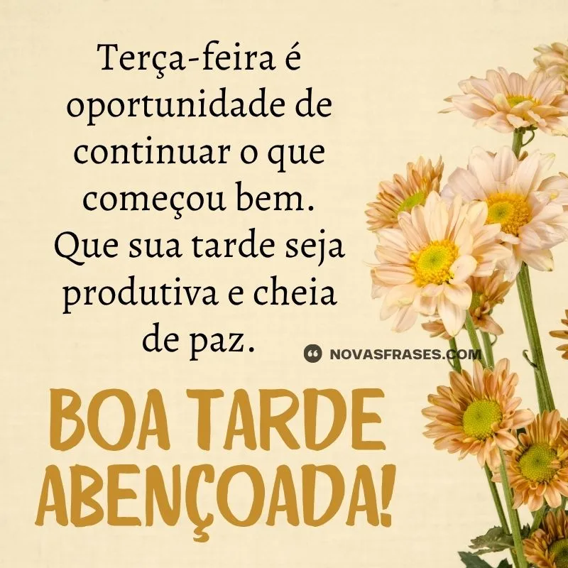 boa tarde terça-feira abençoada