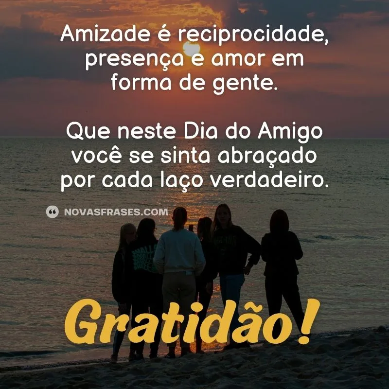 gratidão dia do amigo