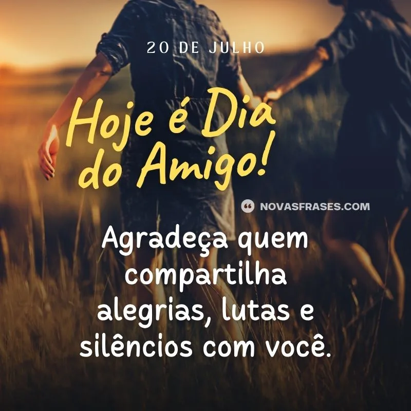 mensagens dia do amigo