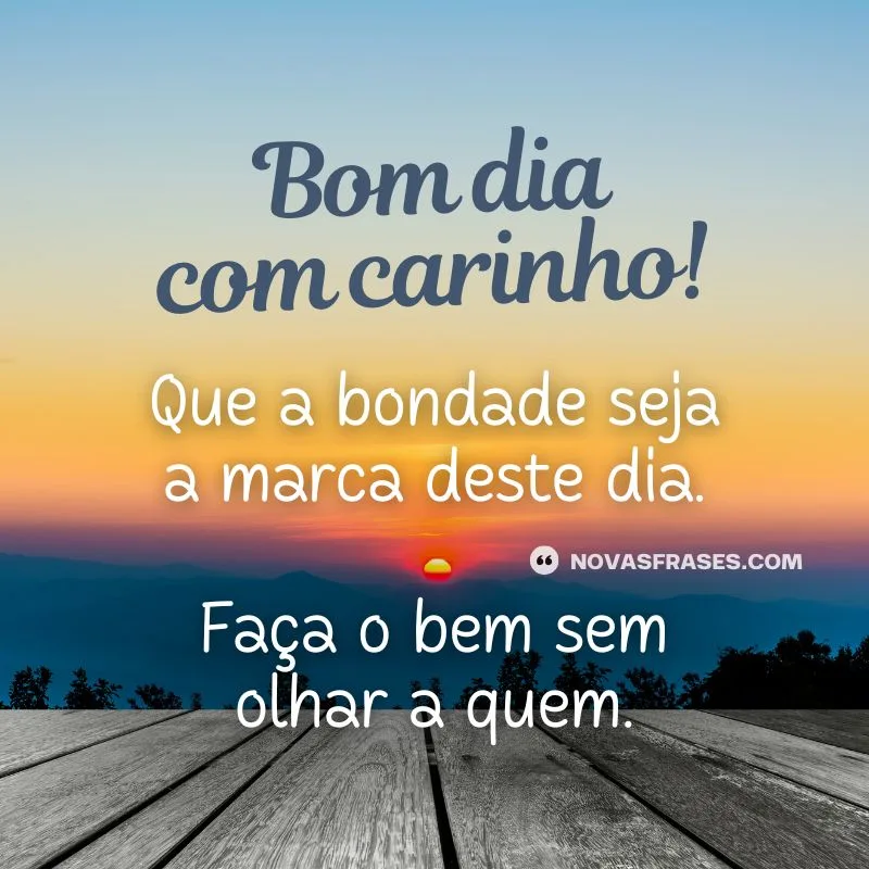 bom dia com carinho