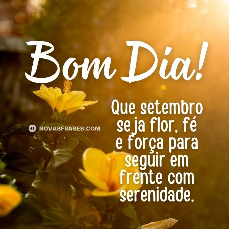 bom dia setembro
