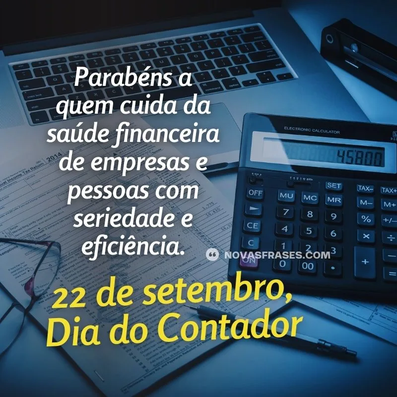 dia do contador mensagem