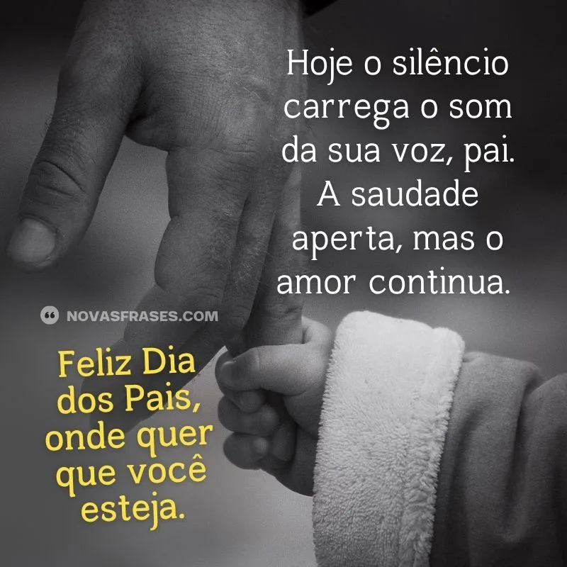 dia dos pais com saudade