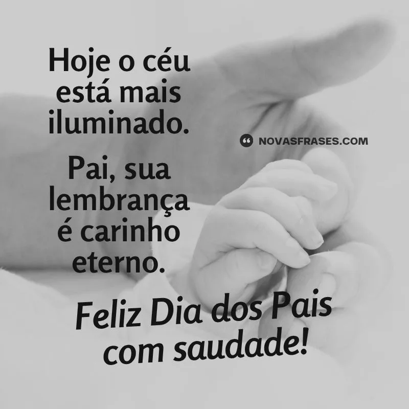 feliz dia dos pais com saudade
