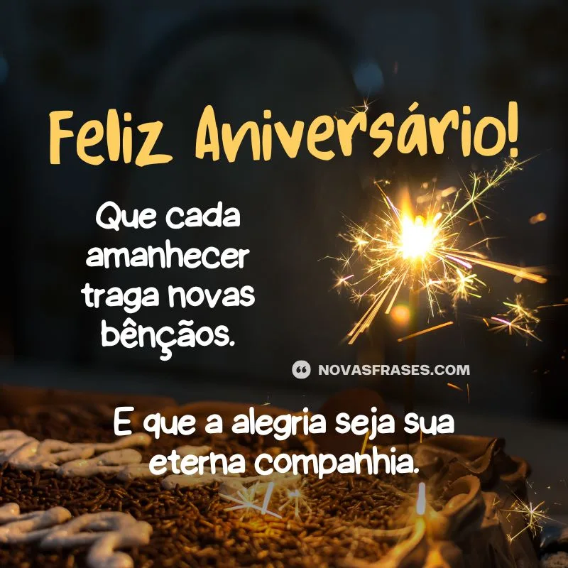 frase de aniversário