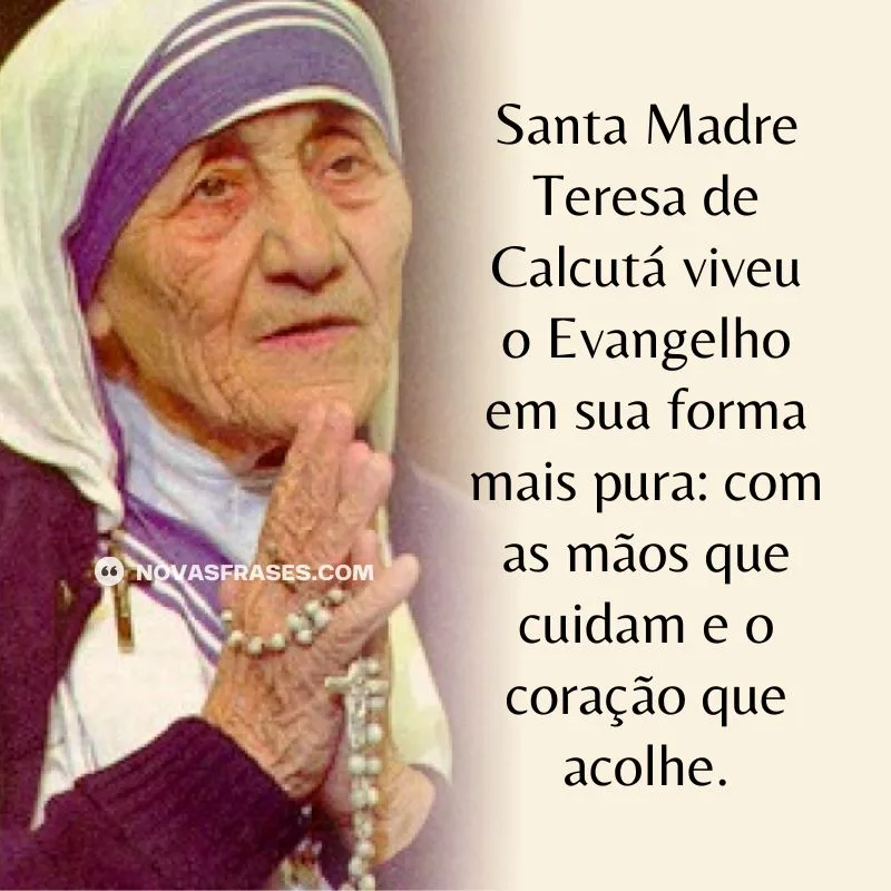 madre teresa de calcutá mensagem
