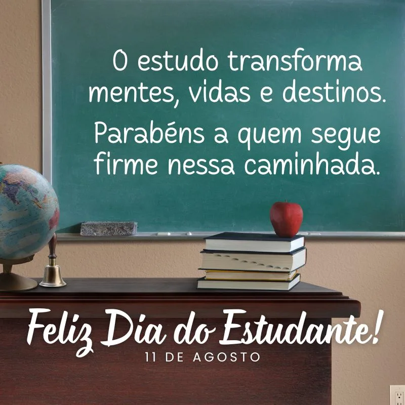 mensagem dia do estudante