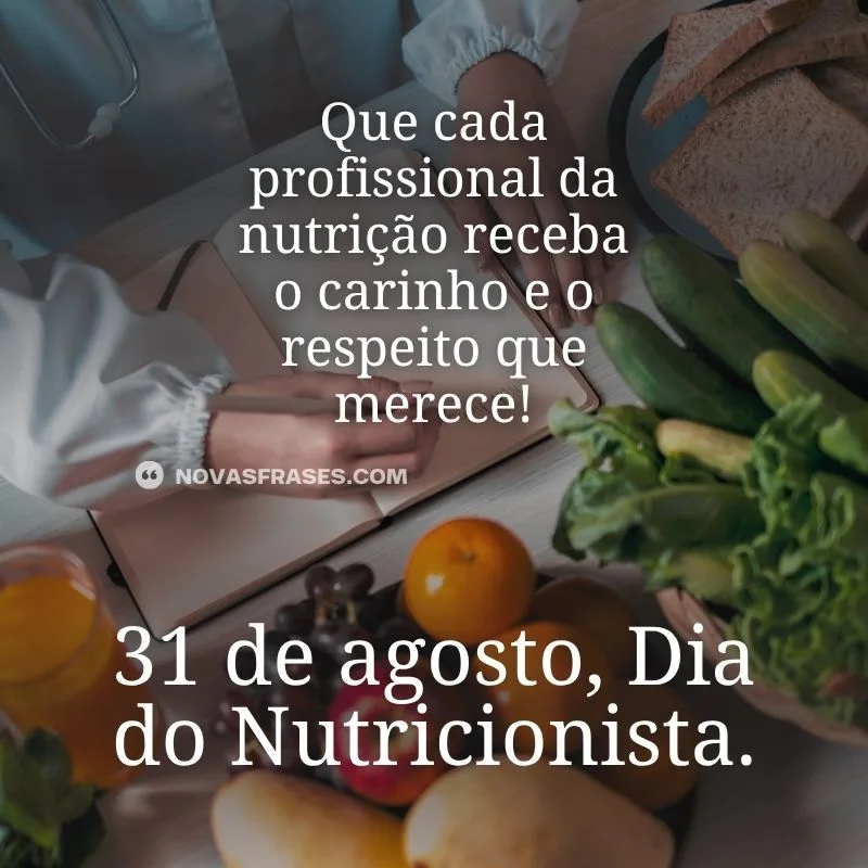 mensagem dia do nutricionista