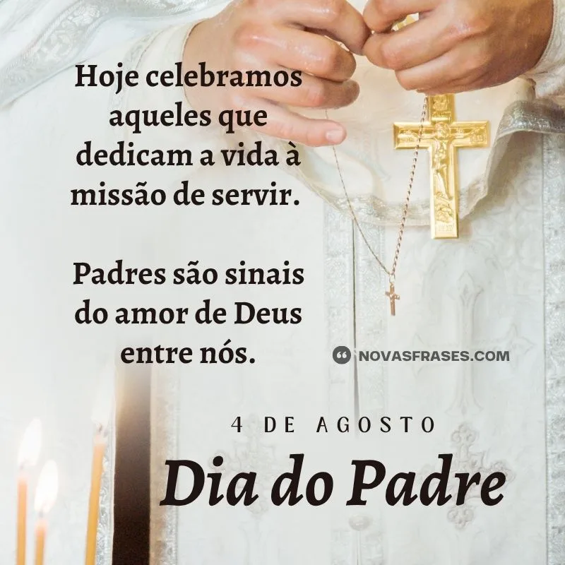 mensagem dia do padre