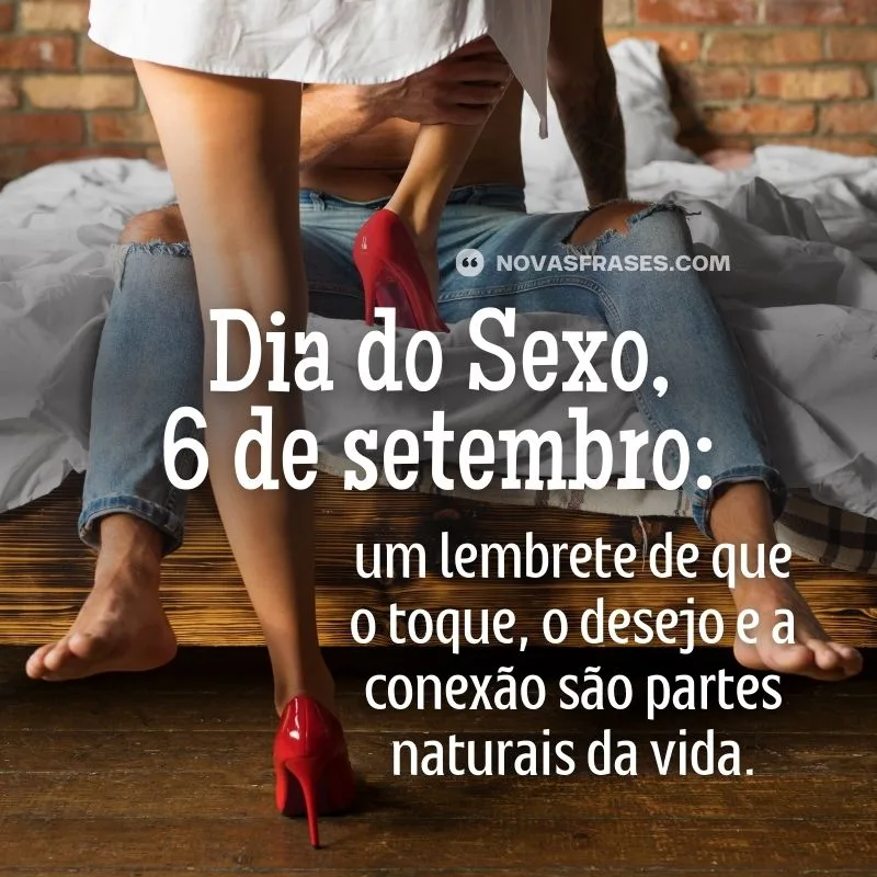 mensagem dia do sexo