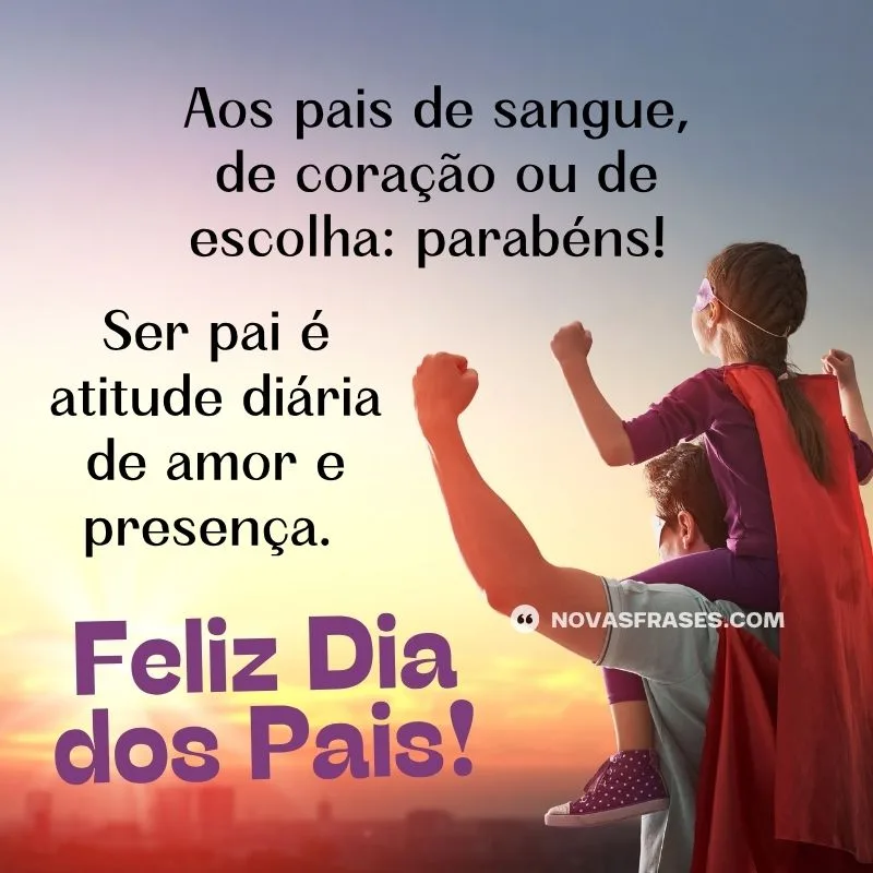 mensagem feliz dia dos pais