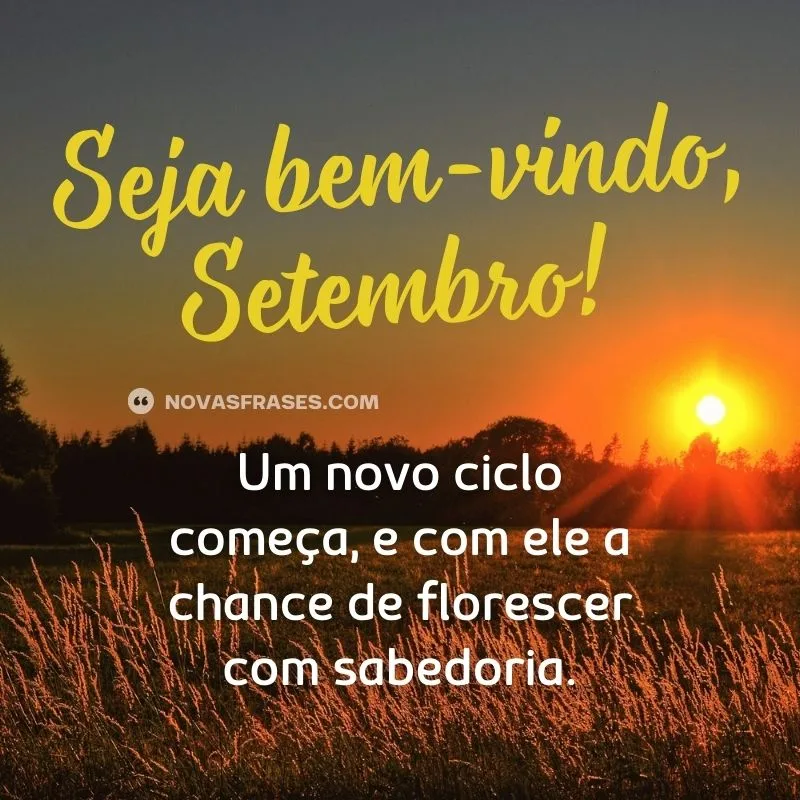 seja bem-vindo setembro