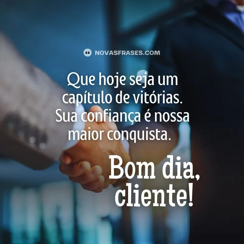 bom dia cliente