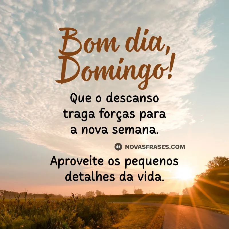 bom dia domingo