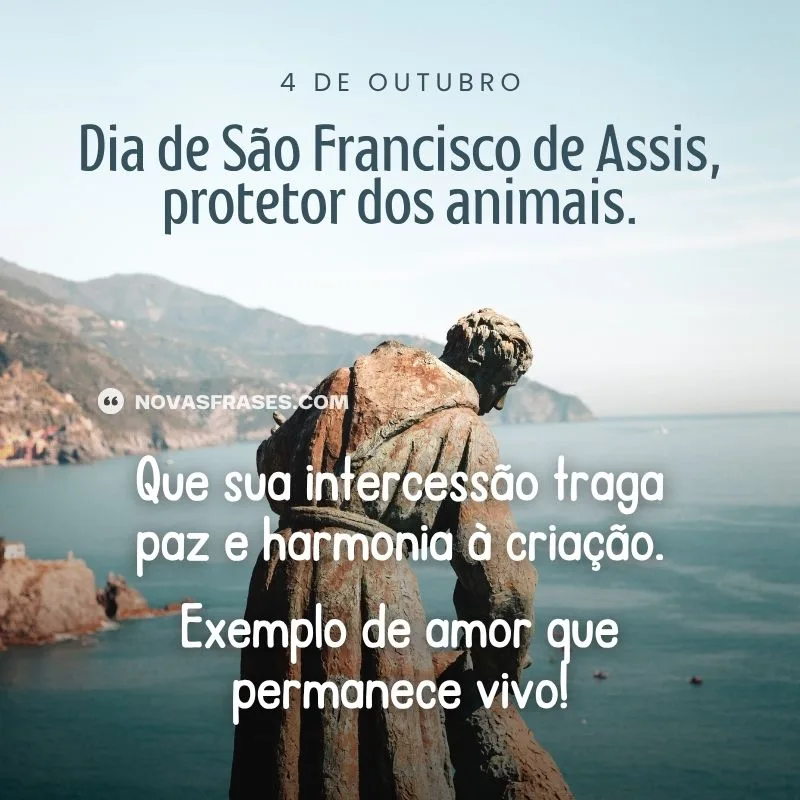 dia de são francisco de assis protetor dos animais