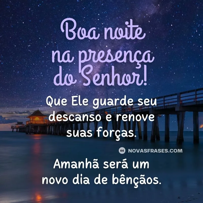 mensagem de boa noite evangélica