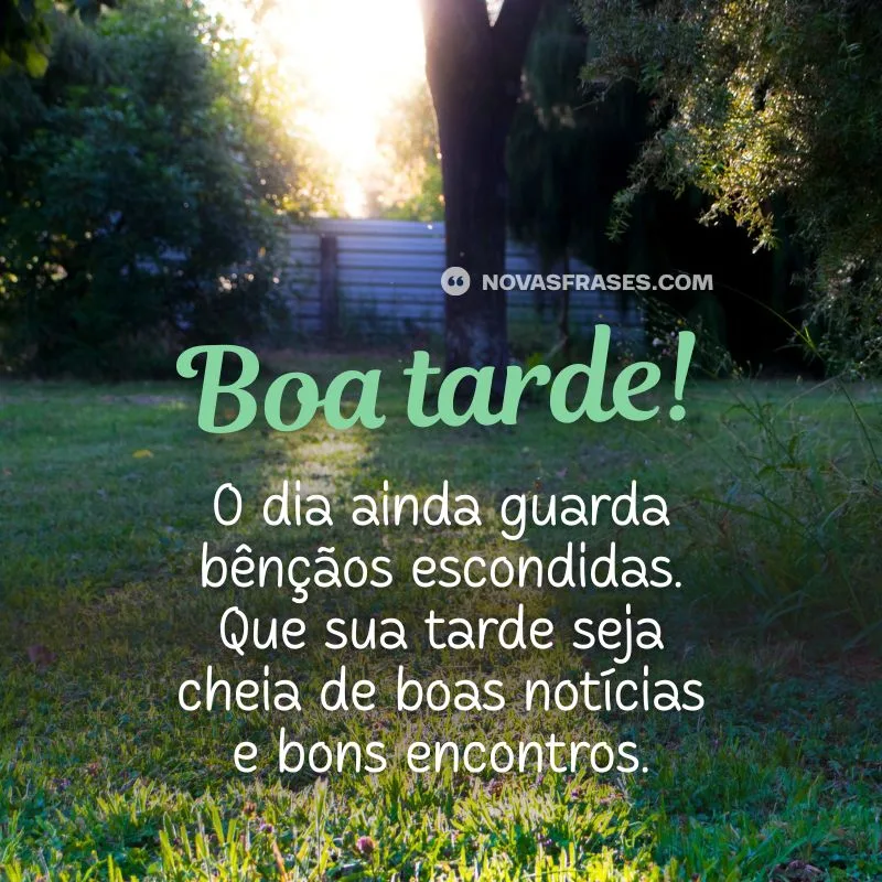 mensagem de boa tarde