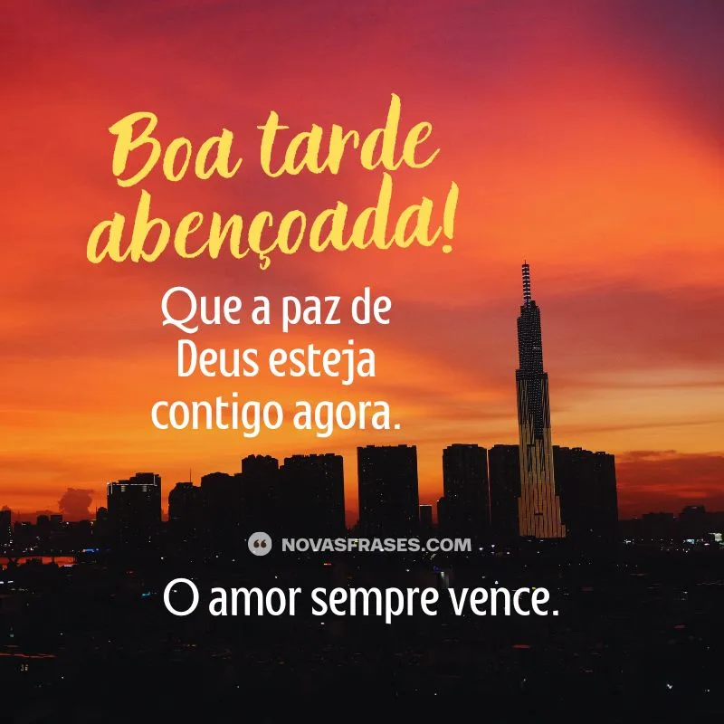 mensagem de boa tarde no whatsapp