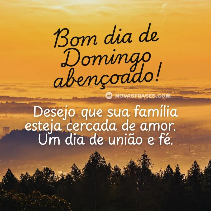 mensagem de bom dia domingo