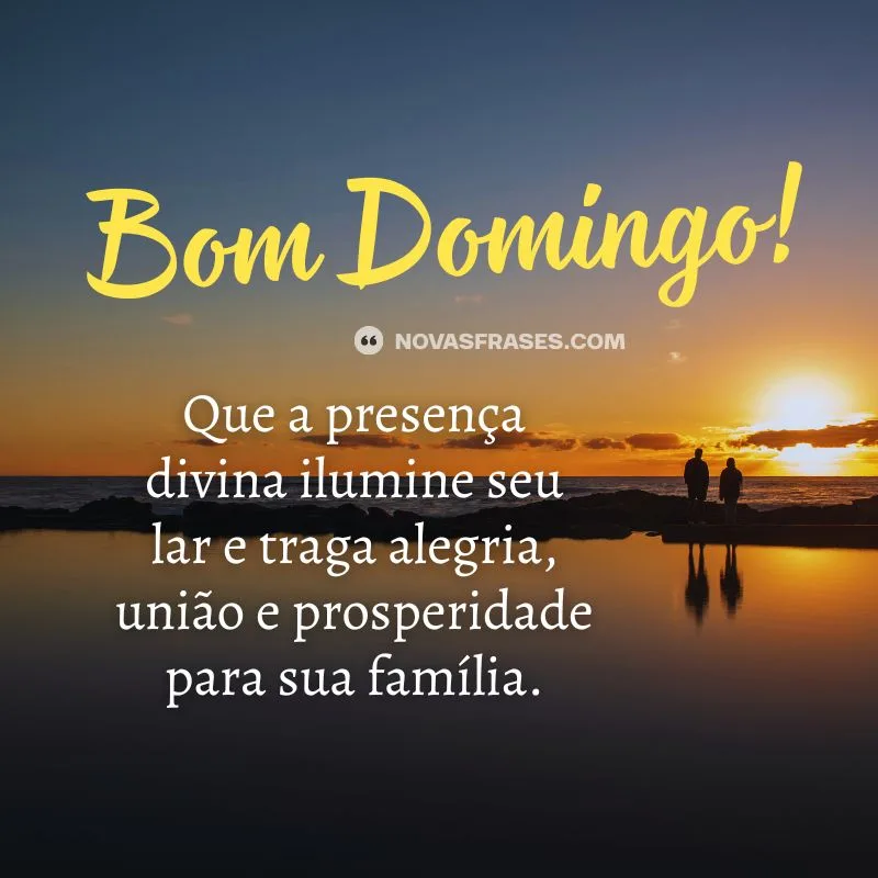 mensagem de bom domingo