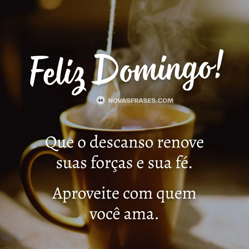 mensagem de feliz domingo