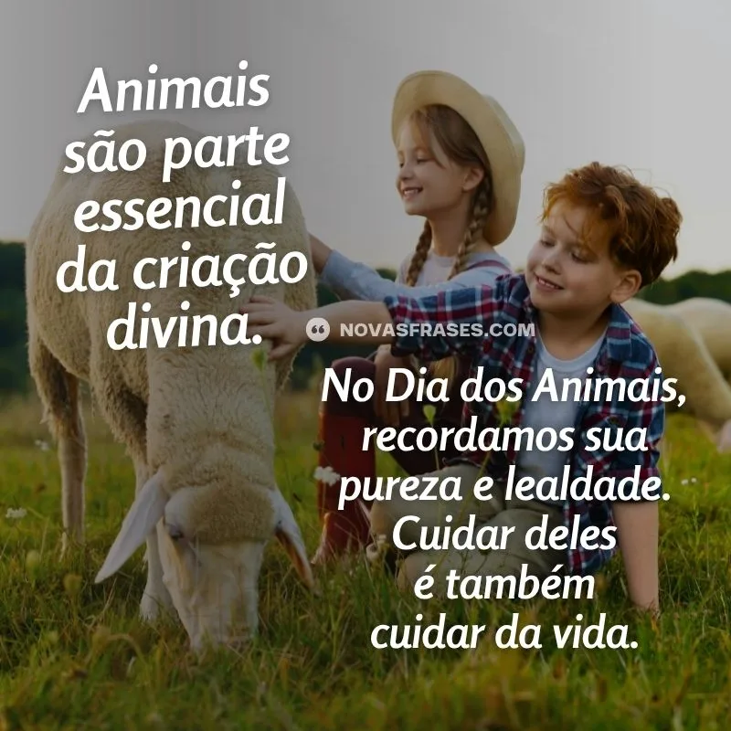 mensagem dia dos animais