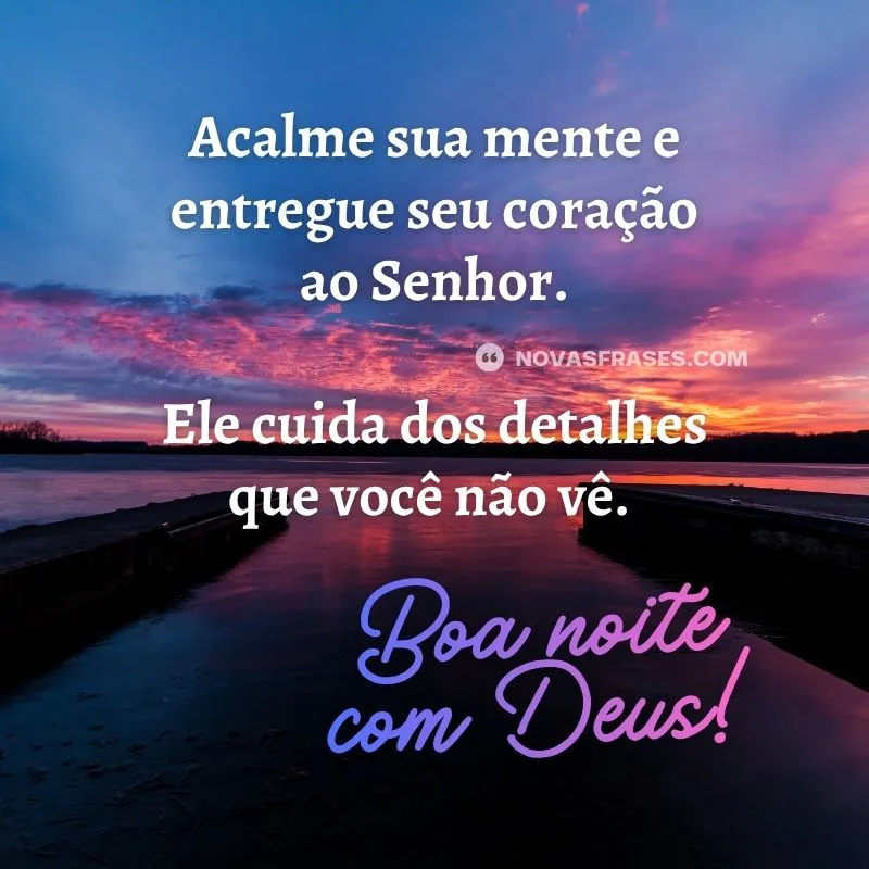 mensagem evangélica de boa noite