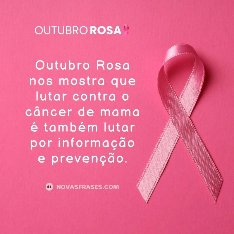 mensagem outubro rosa