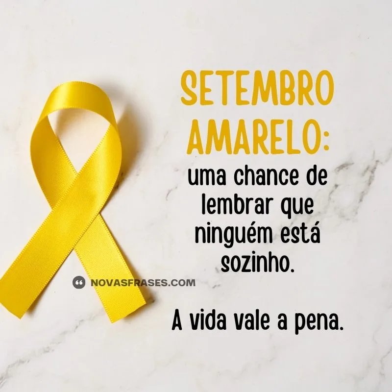 mensagem setembro amarelo