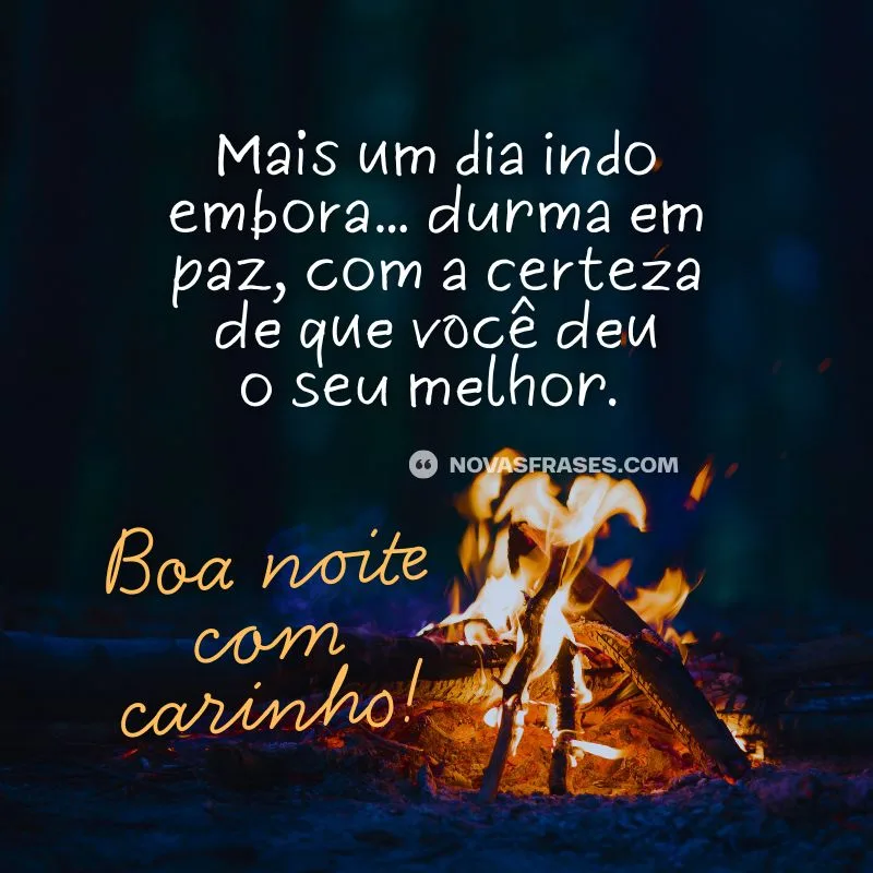 msg de boa noite com carinho