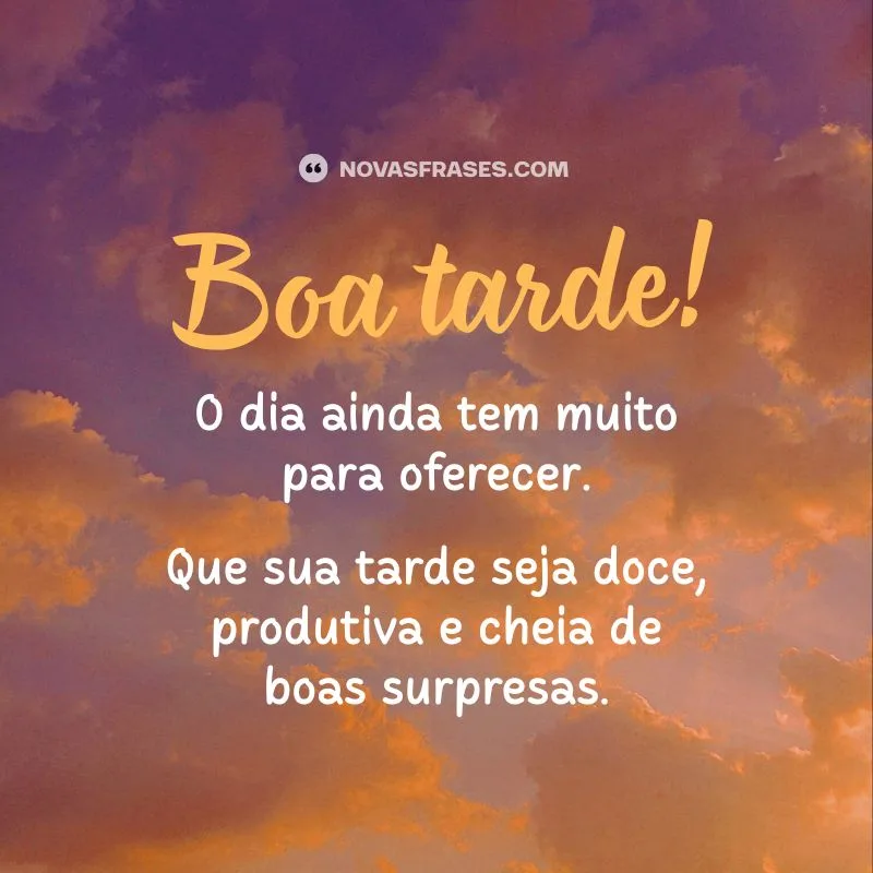 msg de boa tarde